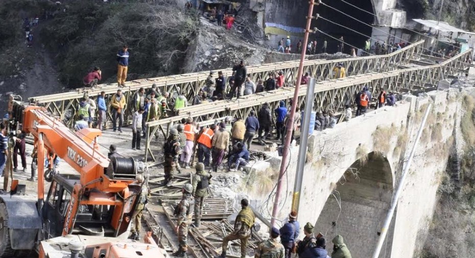 Bailey Bridge nearing completion, trial run shortly: DC Ramban